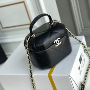 Chanel AS2630 Small Vanity Case Lambskin Black