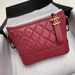 Chanel AS0865 Chanel's Gabrielle Kleine Hobo Tasche Pulm Glattes Kalbleder