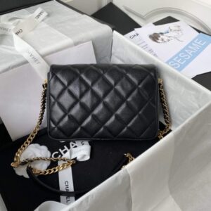 Chanel AS3108 Chanel Flap bag Grained Calfskin Black